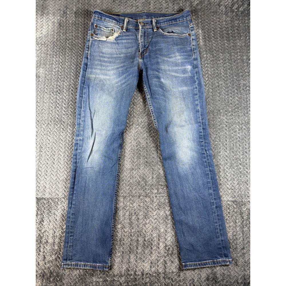 Levi's 511 Jeans Mens 31x30 Blue Slim Fit Denim Red Tab 5 Pocket